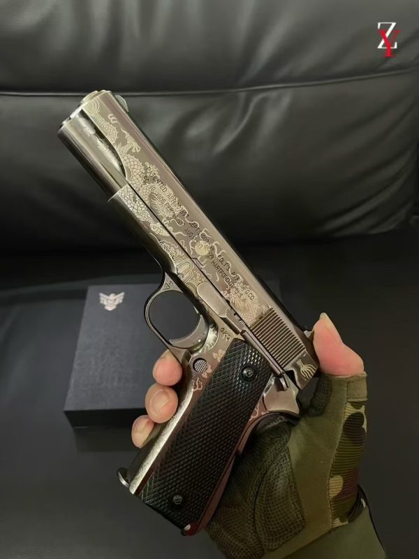 高定 钨钢雕龙1911